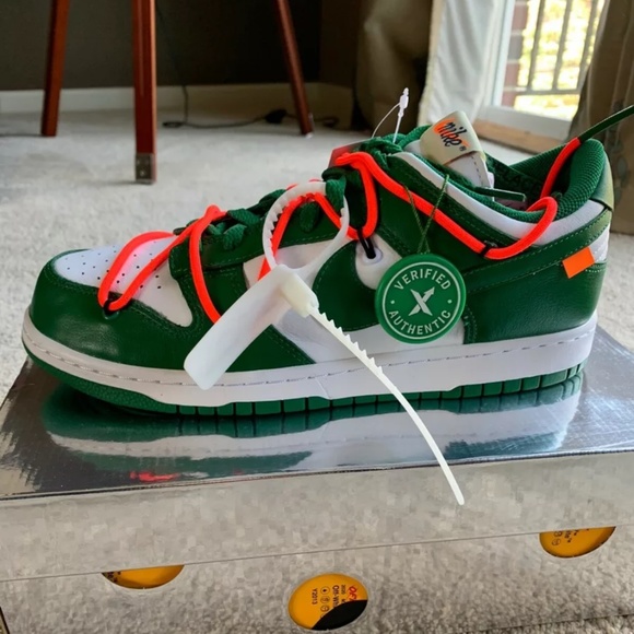 pine green off white dunk